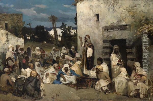 The Sermon At Capernaum Oil Painting - Vasili Aleksandrovich Kotarbinskii