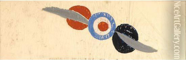 Etude D'helices Pour La Facade Du Palais De L'air 1936 -1937 Oil Painting - Robert Delaunay