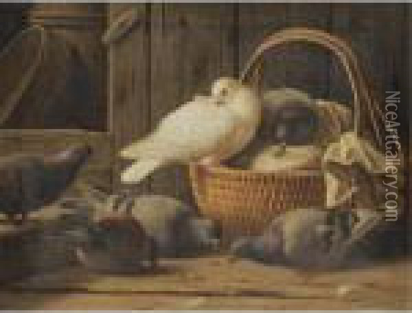 Tahkanpoimijat (the Gleaners) Oil Painting - Ferdinand Wilhelm Von Wright