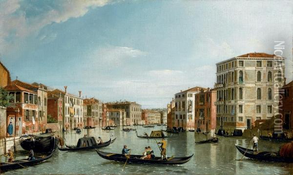 Venezia, Il Canal Grande Oil Painting - William James
