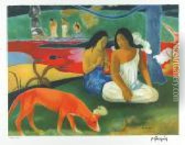 Area Rea Oil Painting - Paul Gauguin