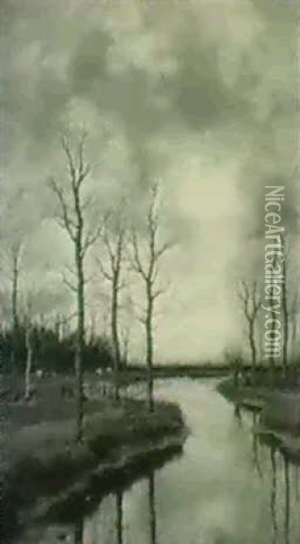 The Winding River Oil Painting - Arnold Marc Gorter