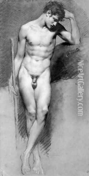 Male Nude Standing2 Oil Painting - Pierre-Paul Prud'hon