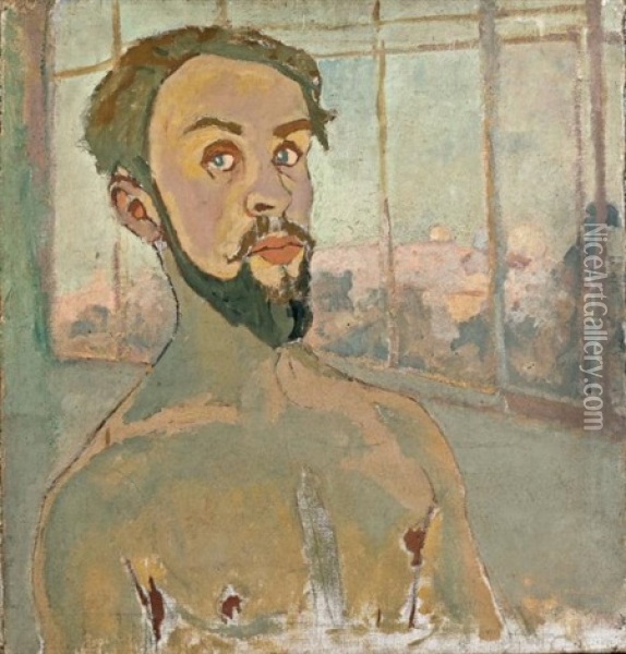 Autoportrait Presume Oil Painting - Lodewijk Schelfhout