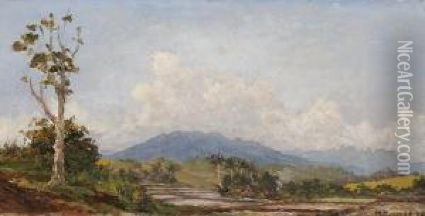Indonesian Landscape Oil Painting - Mas Pirngadi