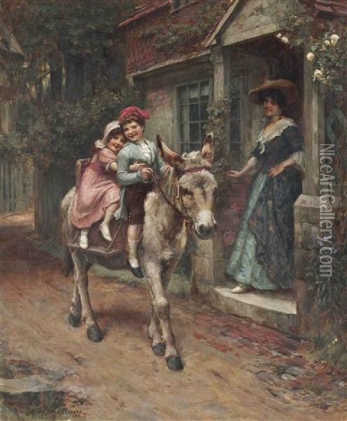 The Morning Ride Oil Painting - George Sheridan Knowles