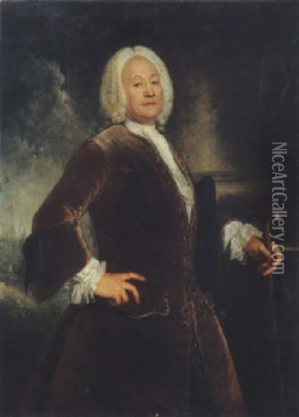 Portrait D'henry Voguell Oil Painting - Antoine Pesne