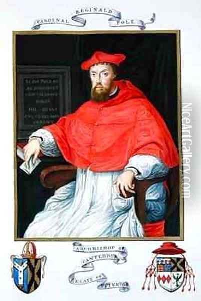Portrait of Reginald Pole Archbishop of Canterbury and Legate of Viterbo from Memoirs from the Court of Queen Elizabeth Oil Painting - Sarah Countess of Essex