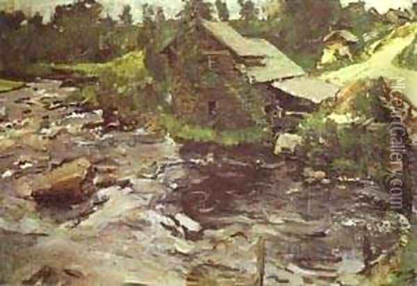 Watermill In Finland 1902 Oil Painting - Valentin Aleksandrovich Serov