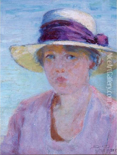The Sun Hat Oil Painting - Pauline Lennards Palmer