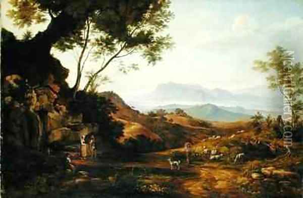 Italian Landscape 3 Oil Painting - Joachim Faber