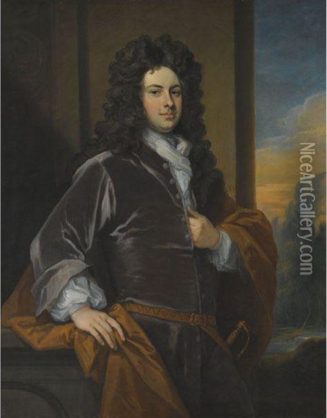 Portrait Of James Bertie, 1st Earl Of Abingdon (1653-1699) Oil Painting - Sir Godfrey Kneller