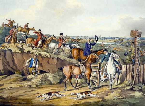 Gone Away, from 'Foxhunting' Oil Painting - Henry Thomas Alken