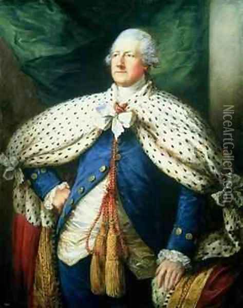 Portrait of John Hobart 1723-93 2nd Earl of Buckinghamshire Oil Painting - Thomas Gainsborough