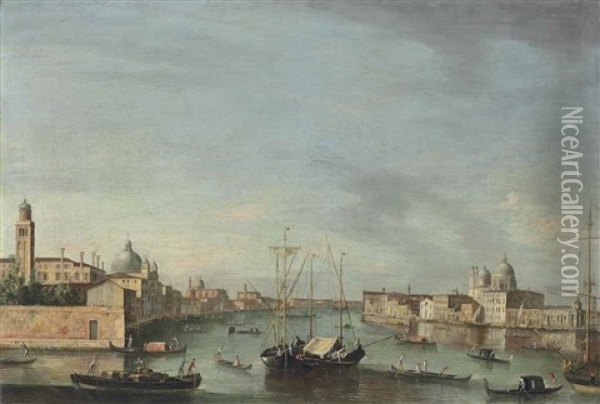 The Giudecca, Venice, With The Zattere And The Redentore Oil Painting -  Master of the Langmatt Foundation Views