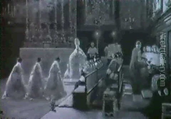 Festliches Hochamt In Sta. Maria Maggiore Oil Painting - Julien Renevier