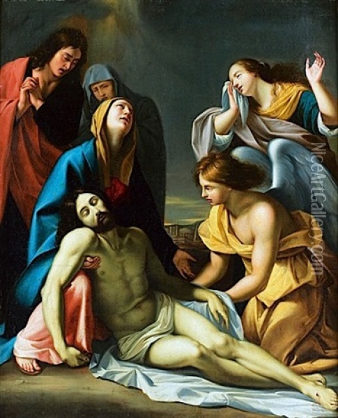 La Deploration Sur Le Christ Mort Oil Painting - Jean Dubois