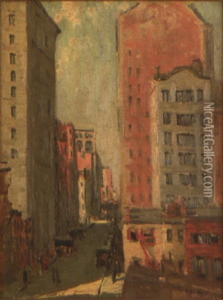 18th Street, New York Oil Painting - Alice Hirsh