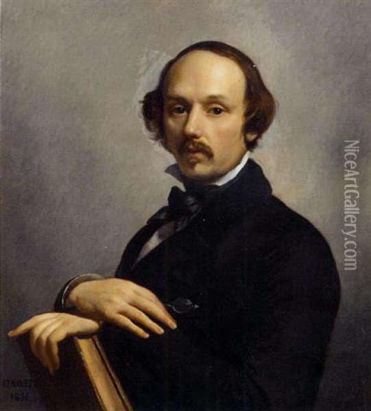 Portrait Of Alexander Henne Oil Painting - Francois Joseph Navez