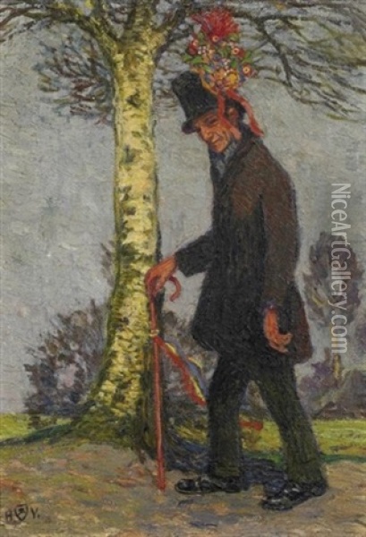 Der Hochzeitsbitter Oil Painting - Heinrich Vogeler
