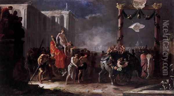 Triumph of Venus Oil Painting - Johann Heinrich Schonfeld