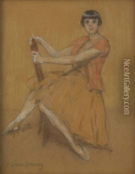 Ballerine A La Chaise Oil Painting - Albert Ernest Carrier-Belleuse