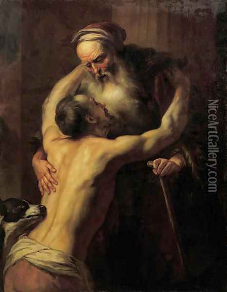 The Return of the Prodigal Son Oil Painting - Jan Lievens
