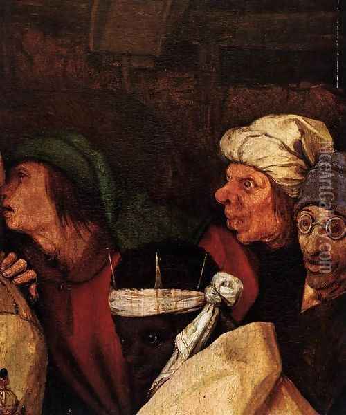 The Adoration of the Kings (detail) 4 Oil Painting - Pieter the Elder Bruegel