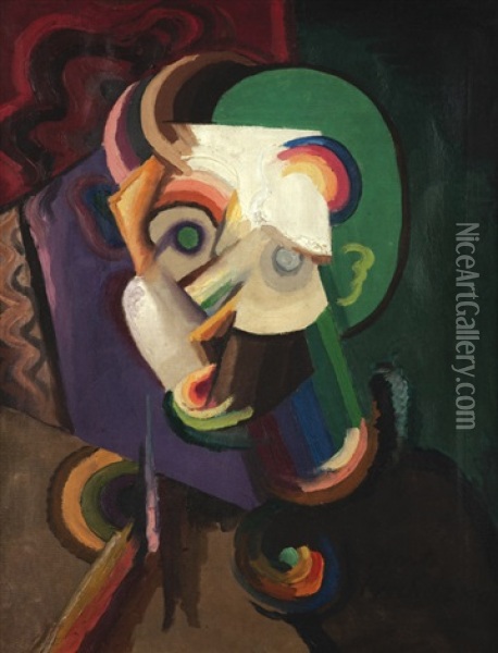 Hlava Iii (maska) Oil Painting - Antonin Prochazka