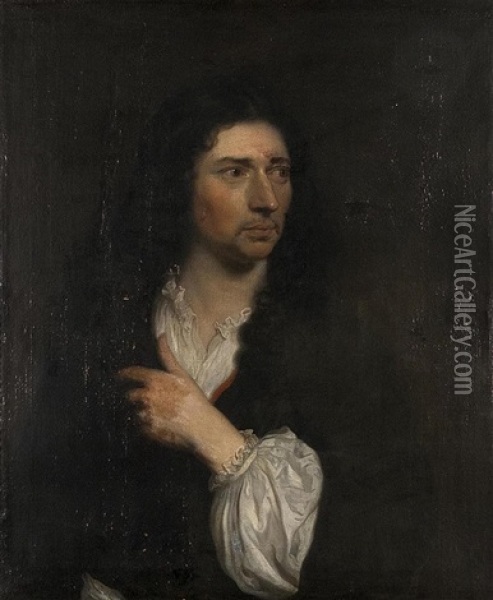 Portrait D'un Gentilhomme Oil Painting - Jakob van Loo