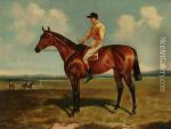 Ormonde With Fred Archer Up Oil Painting - John Arnold Wheeler