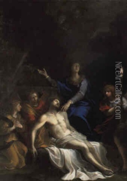 The Pieta Oil Painting - Lorenzo Garbieri