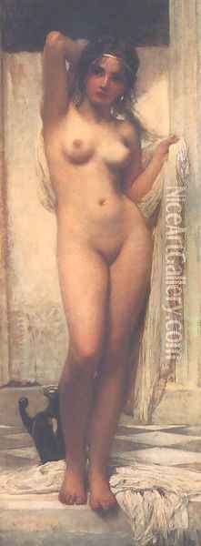 Bathing Woman 1901 Oil Painting - Karoly Lotz