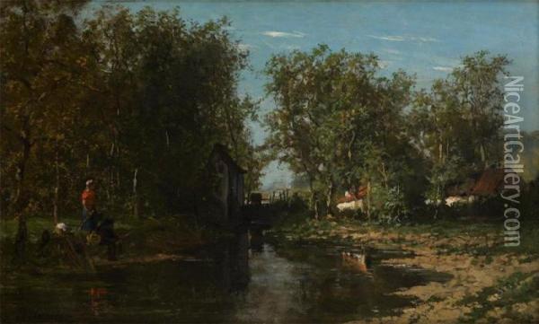 La Journee De Peche Oil Painting - Isidore Verheyden