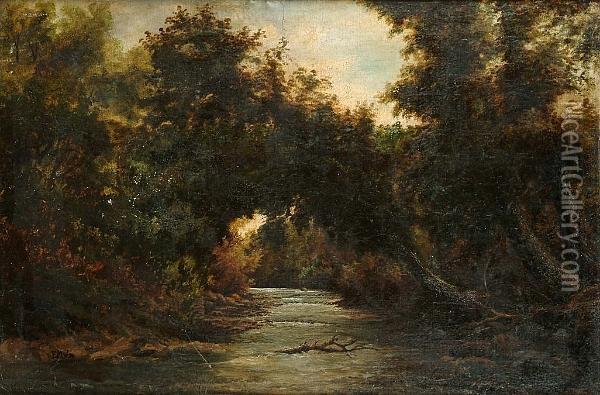 The Rushing River Oil Painting - Edmund Morison Wimperis