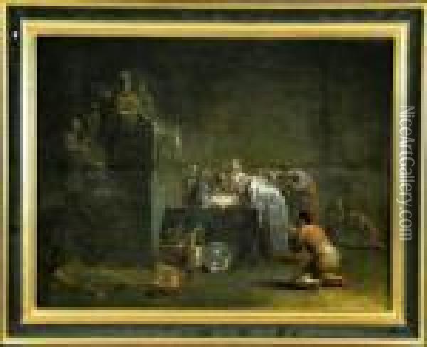 Die Beschneidung Des Jesusknaben Im Tempel Oil Painting - Leonaert Bramer