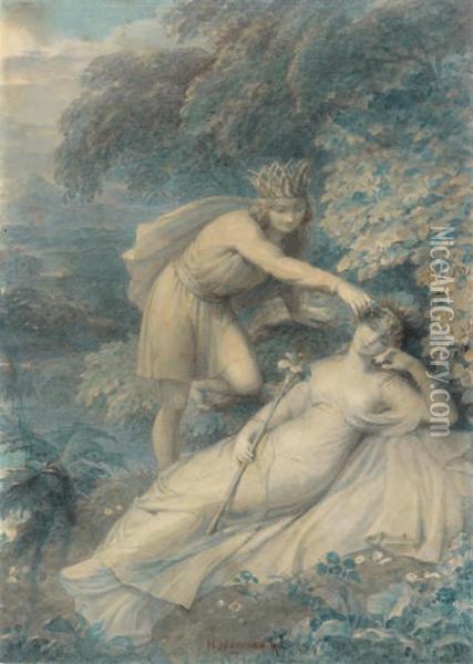 A Midsummer Night's Dream: Oberon And Titania Oil Painting - Howard, H.
