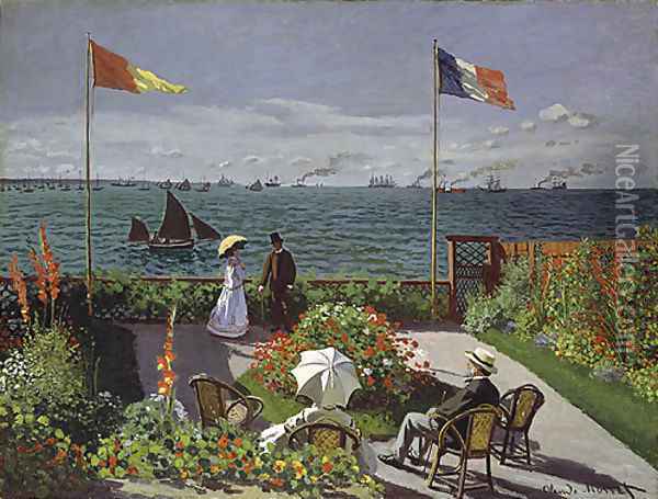 Garden at Sainte Adresse 1867 Oil Painting - Rosa Bonheur