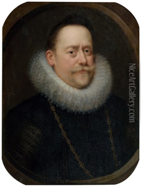 Portrait D'homme Oil Painting - Frans Pourbus the younger