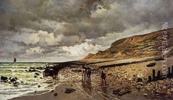 The Pointe De La Heve At Low Tide Oil Painting - Claude Oscar Monet