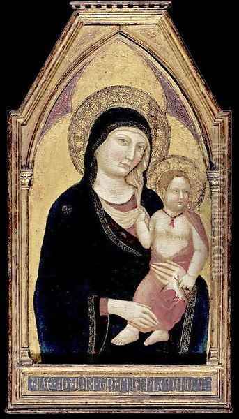 Madonna and Child 2 Oil Painting - Jacopo Del Casentino