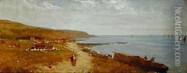 On the Kincardine Coast Oil Painting - William Fettes Douglas
