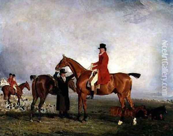 George 5th Duke of Gordon on Tiny 1806-7 Oil Painting - Benjamin Marshall