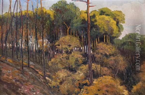 Herbstwald Oil Painting - Ivan Ivanovitch Kowalski