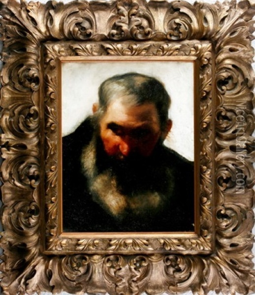 Portrait Eines Bartigen Mannes Oil Painting - Julius Adam the Younger