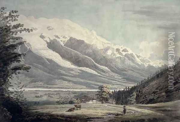 Chamonix valley Oil Painting - William Pars