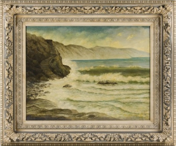 Coastline Oil Painting - Charles Field Haseltine
