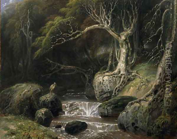 Landscape - solitude, 1811 Oil Painting - Richard Westall