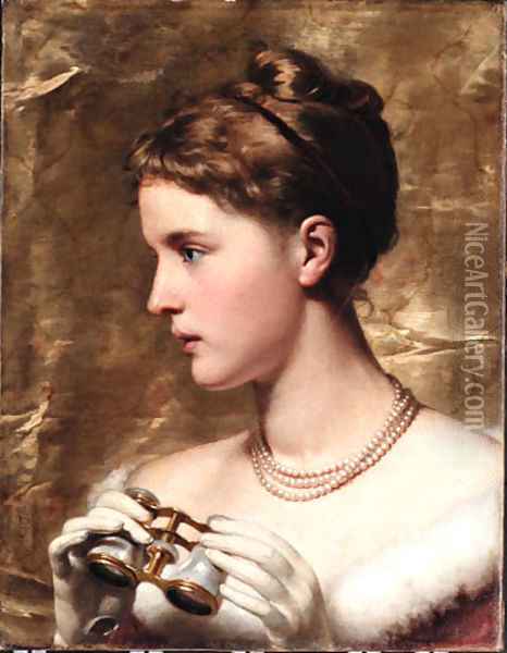 Portrait of a woman Oil Painting - Seymour Joseph Guy