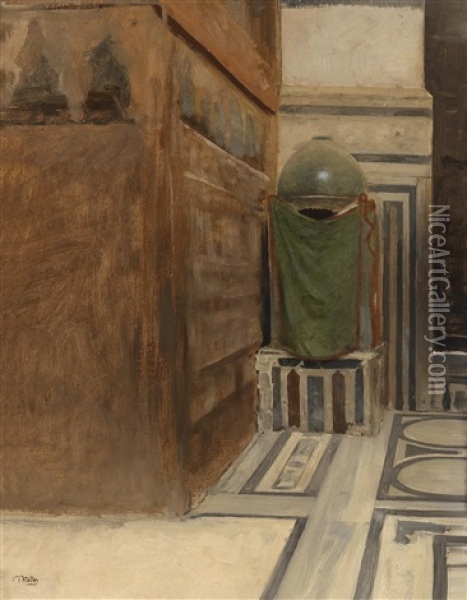 Inneres Einer Moschee Oil Painting - Carl Leopold Mueller